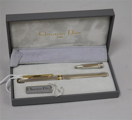 A Christian Dior pen set Boxed
